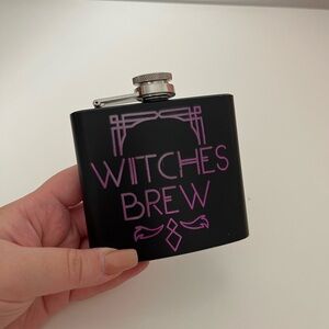 “Witches Brew” purple and black flask